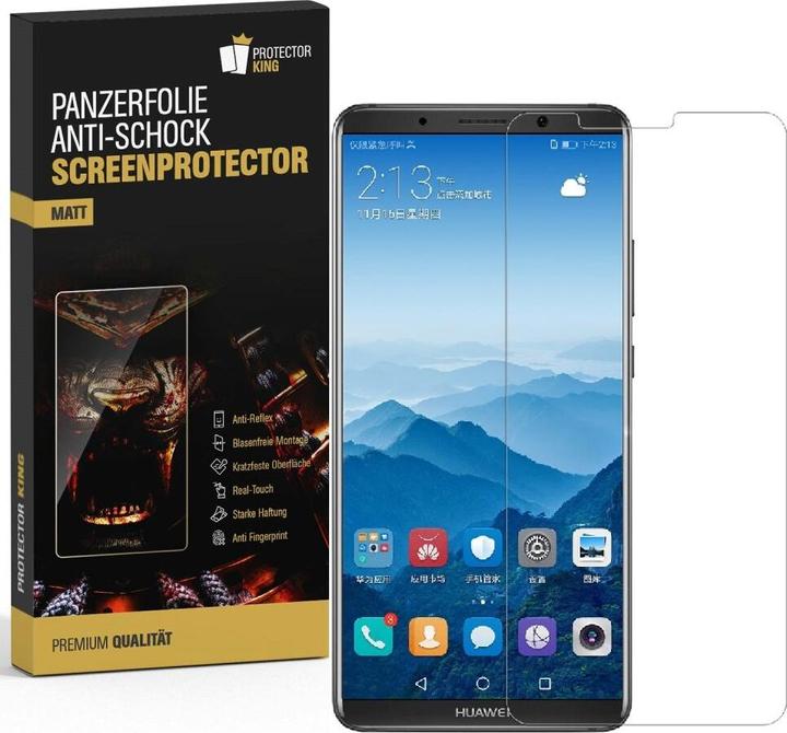 Actual product image Protectorking 6x Panzerfolie Anti-Shock matt entspiegelt (6 Piece, Mate 10 Pro)