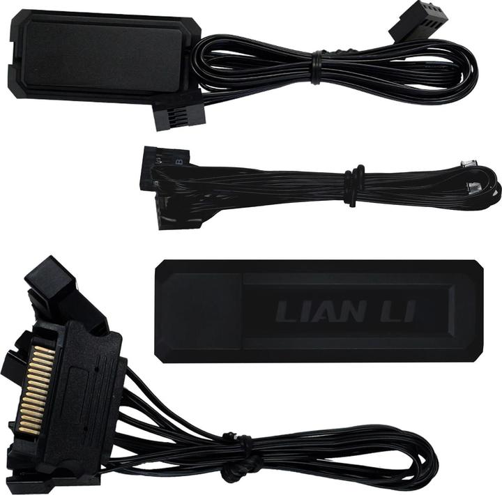 Produktbild Lian-Li UNI FAN TL Wireless LCD Lüfter, ARGB, PWM, 3er-Pack inkl. Controller - 120 mm, schwarz (120 mm, 3 x)
