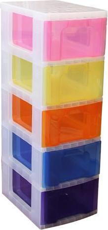 Actual product image Really Useful Box Drawer unit Rainbow (30 x 42 x 93 cm)
