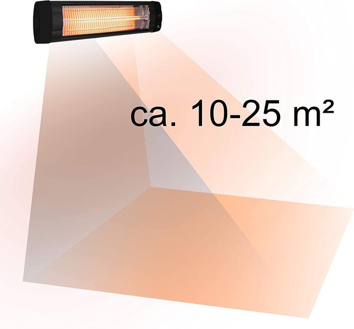 Produktbild Kesser Infrarotstrahler 2500W mit Fernbedienung (Schwarz)