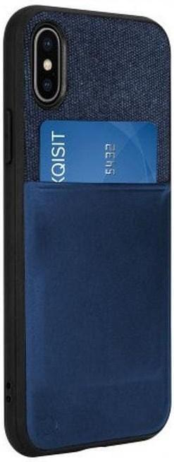 Actual product image Xqisit Card Case dark blue (Apple iPhone XS)