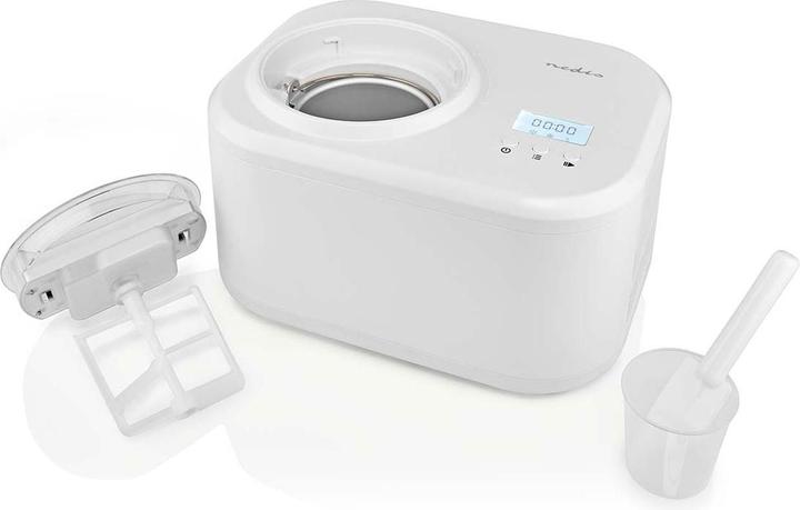 Actual product image Nedis Ice cream maker | 1.0 l | White | Plastic (EU plug)