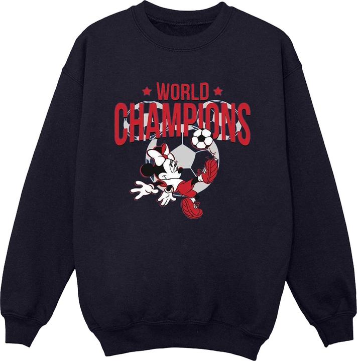 Disney Minnie Mouse World Champions Sweatshirt Jungen (140, 146)