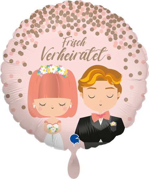 Produktbild Karaloon Folienballon "Braut und Bräutigam" 46 cm ohne Füllung (1 x)