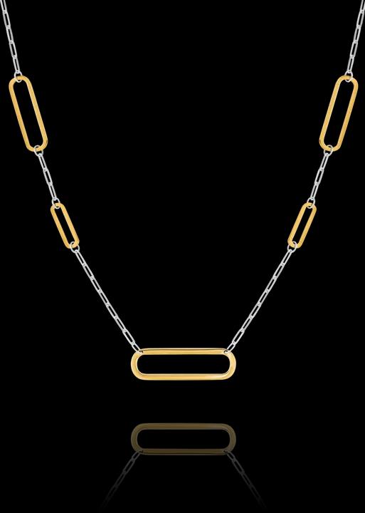 Charles Garnier Zweifarbige silberne Halskette (925er Silber)
