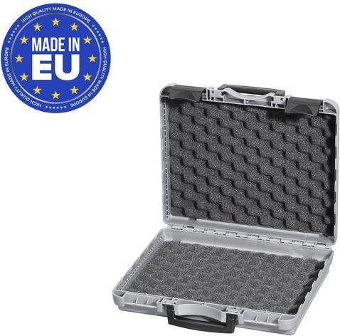 Produktbild RND Transportkoffer mit Schaumstoffeinlage, 298x340x96mm, Polypropylen (PP), Grau
