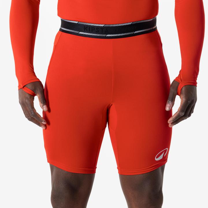 Kipsta Damen/Herren Fussball Funktionsshorts - Keepdry Light orange