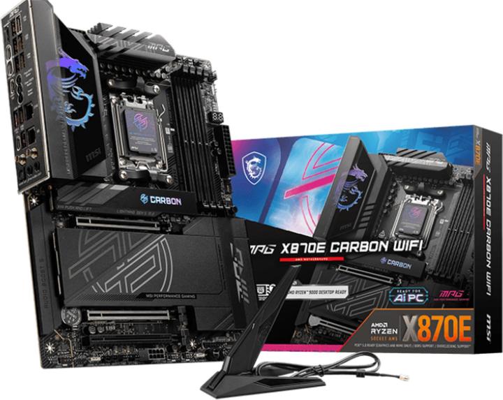 MSI MPG X870E Carbon WiFi (AM5, AMD X870E, ATX)