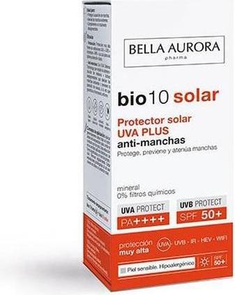 Produktbild Bella Aurora Bio 10 Solar Grape Plus Sensitive Skin Spf50 50ml Oder Creme (Sonnencreme Gesicht, SPF 50, 50 ml)