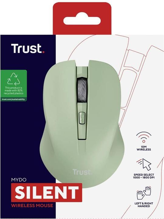 Image du produit Trust Mydo Silent Wireless Mouse Gree (Sans fil)