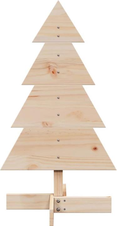 Produktbild VidaXL Weihnachtsbaum Holz Tannenbaum Deko Holzbaum Weiss 150cm Massivholz Kiefer (150 cm)