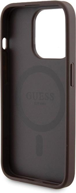 Productafbeelding Guess Zestaw GUBPM5P15X4GEMGW iPhone 15 Pro Max 6,7" hardcase + Powerbank 5000mAh MagSafe brązowy/br (Apple iPhone 15 Pro Max)