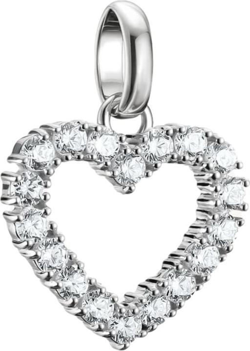 Immagine prodotto Thomas Sabo Charm-Anhänger Herz mit weissen Steinen Connect Silber (Argento)