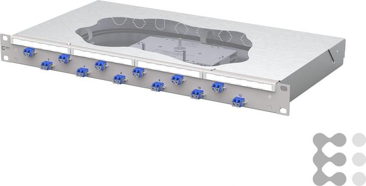 Actual product image Metz Connect Patch panel OpDAT fix2 splice 12xLC-D OS2