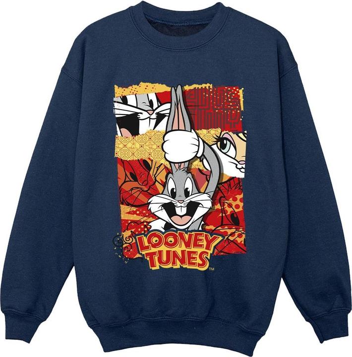 Looney Tunes Bugs Rabbit Comic New Year Sweatshirt Jungen