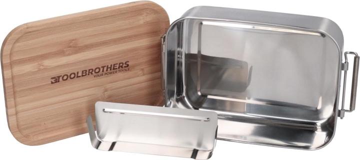 Produktbild Makita Toolbrothers Lunchpaket mit Isoliertasche + Toolbrothers Fan Edelstahl Brotdose mit Bambus De