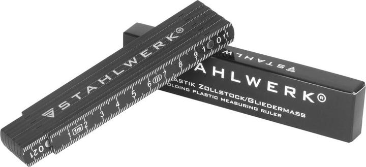 Actual product image Stahlwerk Folding rule set of 3 1 metre precision plastic folding rule folding rule (Metric)