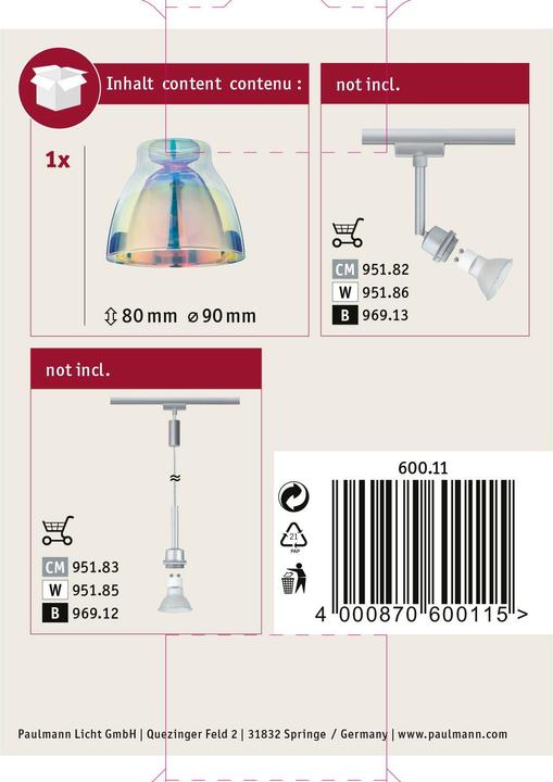 Produktbild Paulmann DecoSystems Schirm Wolbi