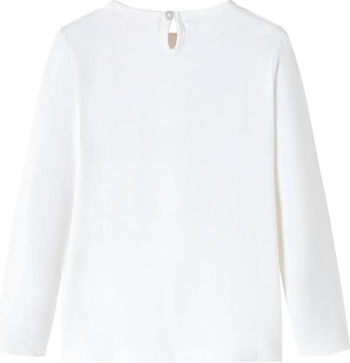 Actual product image VidaXL Children's long-sleeved shirt ecru 116,Material: 95 % cotton. 5 (116)