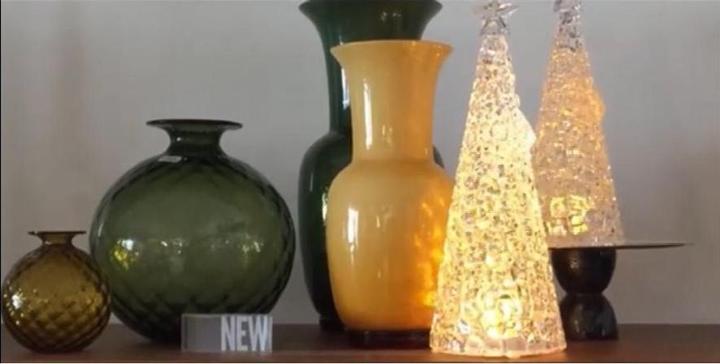 Produktbild Sompex GLAMOR T WEIHN.BAUM ACRYL 44CM LED 0,384W GLITTER F.BATT.3xAA