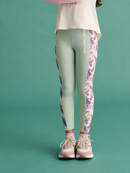 Image du produit Vertbaudet Mädchen Sport-Tights mit Print-Streifen an der Seite (104)