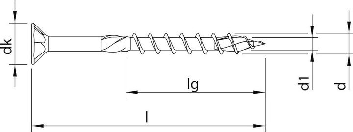 Actual product image Heco Topix-plus wood screw (200 Screws per piece)