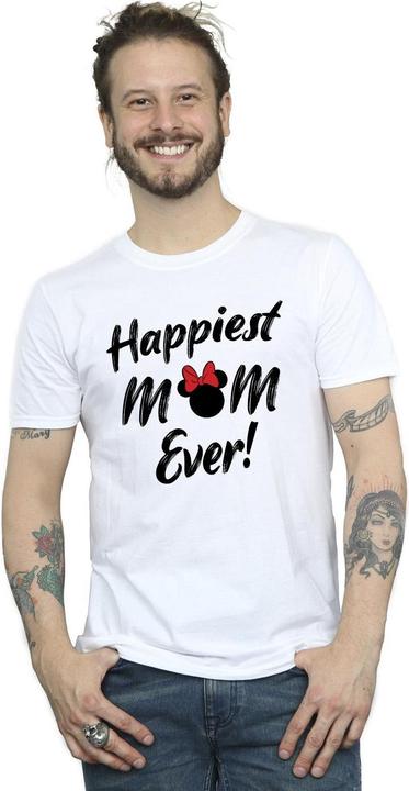 Immagine prodotto Disney Minnie Mouse Happiest Mom Ever Maglietta Uomo (4XL)