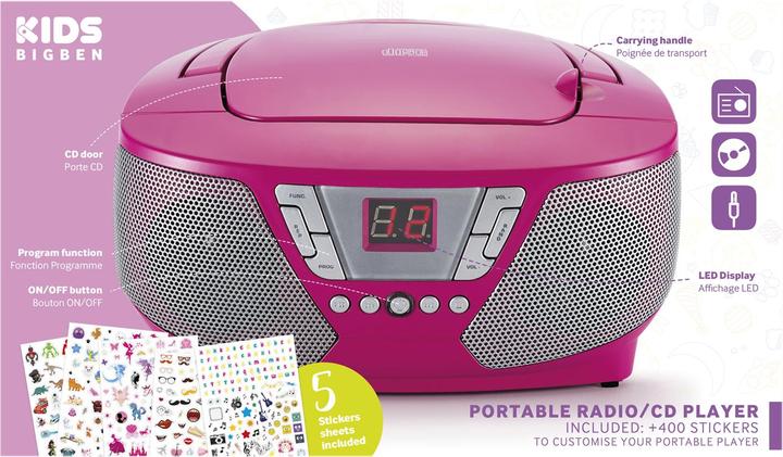 Produktbild Bigben CD60 Kids - pink