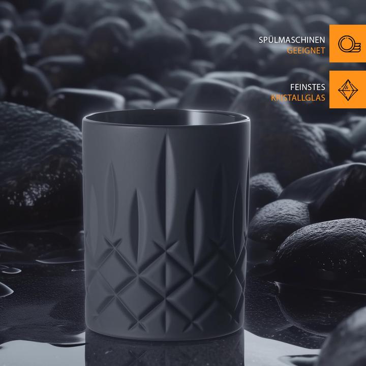Actual product image Nachtmann Whiskygläser Noblesse Black Edition (2.95 dl, 2 x, Whisky glass)