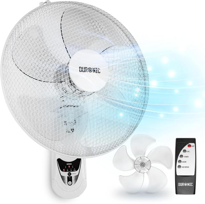 Image du produit Duronic Wandventilator FN55 WE mit Fernbedienung