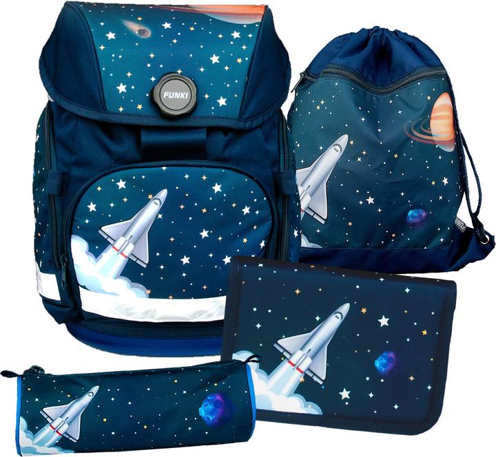 Dark Blue, White