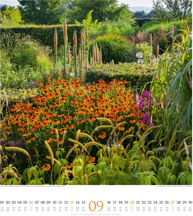 Produktbild Paradiesische Gärten Kalender 2026 (48 x 54 cm, Englisch, Deutsch, Französisch)