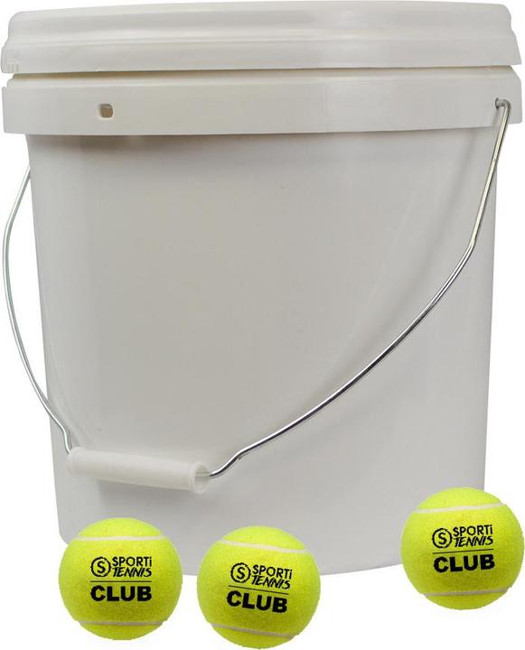 Actual product image Sporti bucket of 36 tennis club balls