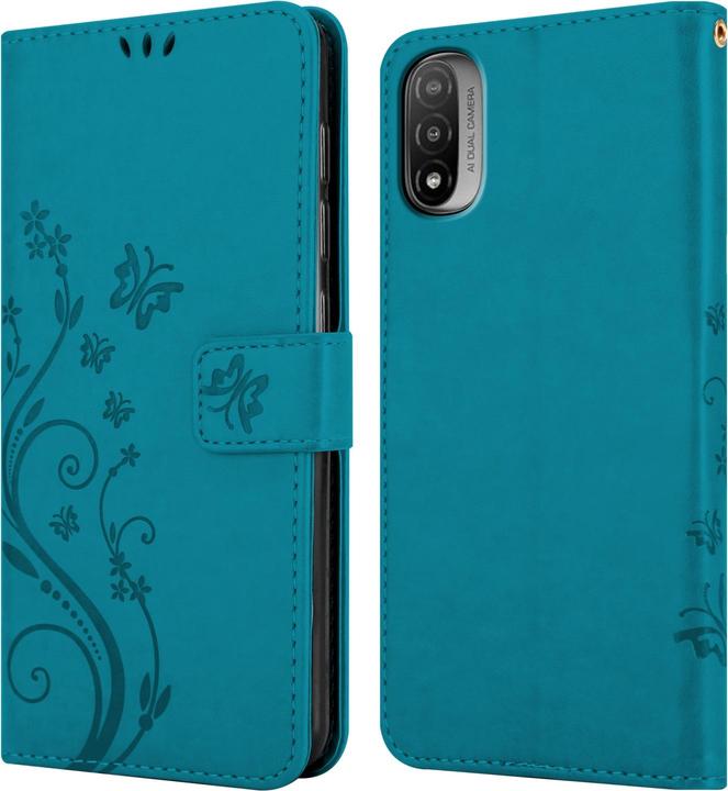 Produktbild Cadorabo Flower Book Hülle (Motorola E30, Motorola Moto E20, Motorola Moto E40)