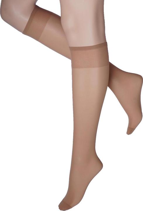 Actual product image Levee My Size (Pack of 6) Fine Knee Socks, Colour 234 sobra, Size 39-42 (20 DEN, 39 - 42)