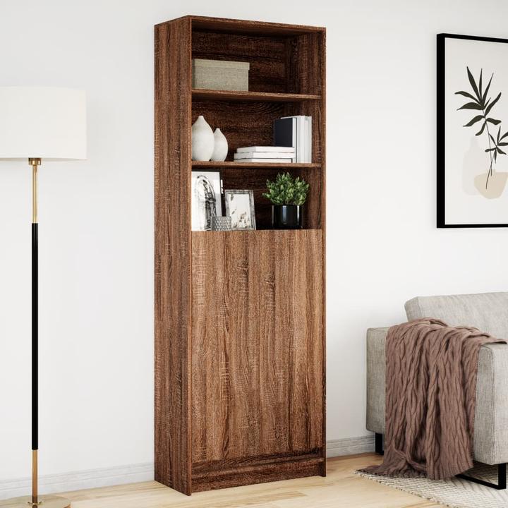 Actual product image VidaXL Highboard with LED lighting (69 x 32.5 x 200 cm)