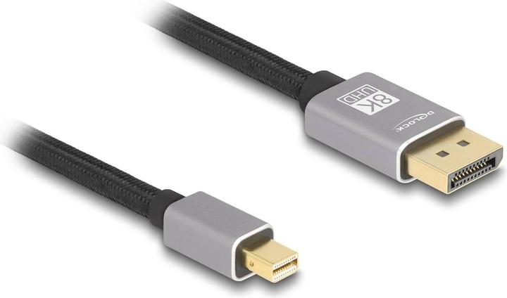 Delock Mini DisplayPort zu DisplayPort Kabel 8K 60 Hz 3 m gr (3 m, DisplayPort)