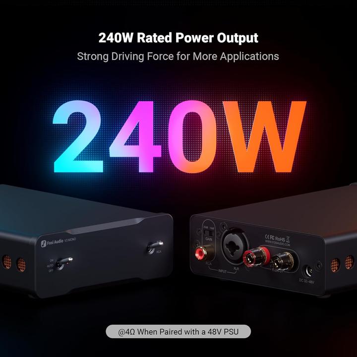 Produktbild Fosi Audio V3 Mono 48V5A (Endstufe)