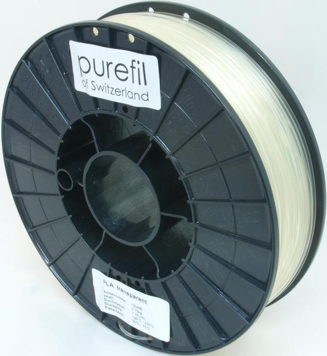 Purefil Filament (PLA, 1.75 mm, 750 g, Transparent)
