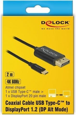 Image du produit Delock DisplayPort — USB Typ C (2 m, USB Type C, DisplayPort)