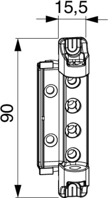 Image du produit Maco Palier de ciseaux DT160, 4/18 et 12/18 mm, 160 kg, argent (227470)