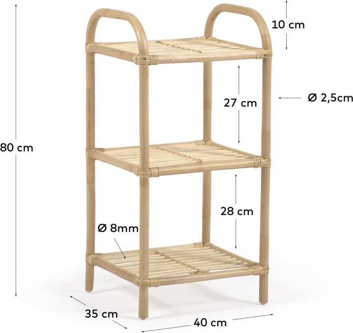Produktbild Kave Home Ormela (35 x 40 x 80 cm)