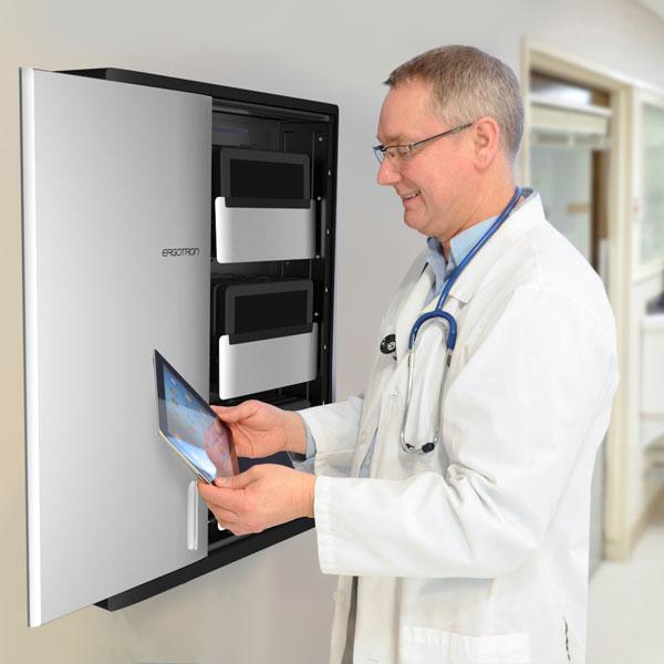 Image du produit Ergotron Zip12 Charging Wall Cabinet