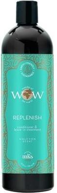 Actual product image Earthly Body MKS eco WOW Replenish Conditioner & Leave-In Treatment Halcyon Scent 25 Fl Oz (739 ml)