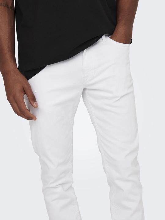 Actual product image Only & Sons ONSLoom White Slim Fit Jeans (32)