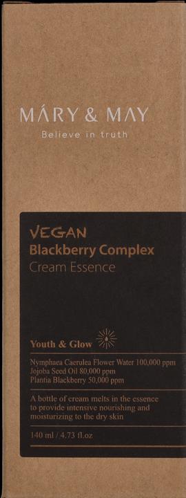 Actual product image Mary&May MARY & MAY Vegan Blackberry Complex Cream Essence, 40 ml (140 ml, Face toner)