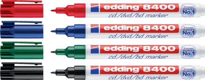 Produktbild Edding CD/DVD/BD Marker 8400 (Rot, 0.50 mm, 1 x)