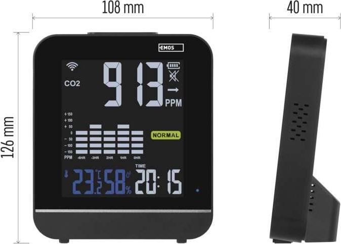 Produktbild Emos GoSmart Luftqualitätsanzeige E30300 mit WiFi