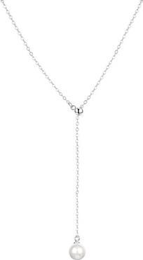 Agato - Silver necklace with river pearl AGT-N003W-P