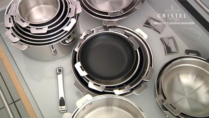 Image du produit Cristel Casserole Casteline Set of 4 (20 cm, Ensemble de casseroles et de poêles de cuisson, Acier inoxydable)